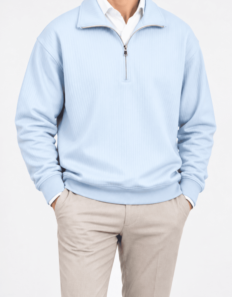 بلوز نیم‌زیپ ژاکارد 1116583z